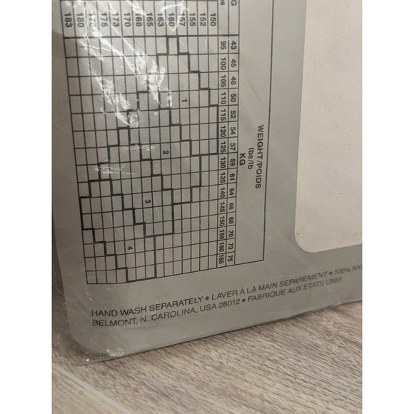 Christian Dior Tailorette 4369 Plum Violet Pin Stripe Texture Tights Size 2 NEW - Picture 9 of 12